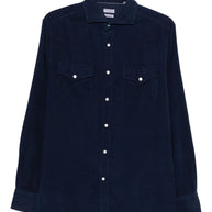 Brunello Cucinelli Cotton Shirt - Blue