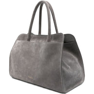 Fabiana Filippi Suede Leather Tote Bag - Grey