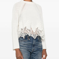 Ermanno Scervino Cashmere Crewneck Sweater - White