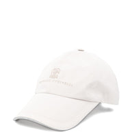 Brunello Cucinelli Logo Baseball Cap - White