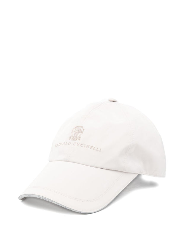Brunello Cucinelli Logo Baseball Cap - White