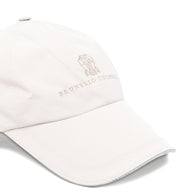 Brunello Cucinelli Logo Baseball Cap - White