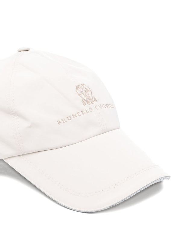 Brunello Cucinelli Logo Baseball Cap - White