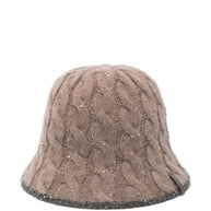 Brunello Cucinelli Wool Cloche Hat -Beige