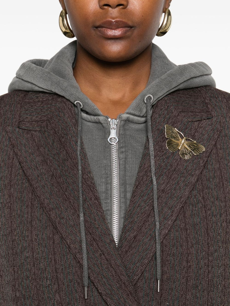Golden Goose Wool Double-breasted Jacket - Brown