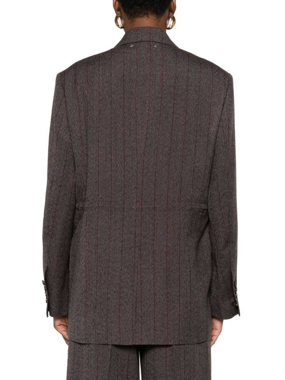 Golden Goose Wool Double-breasted Jacket - Brown