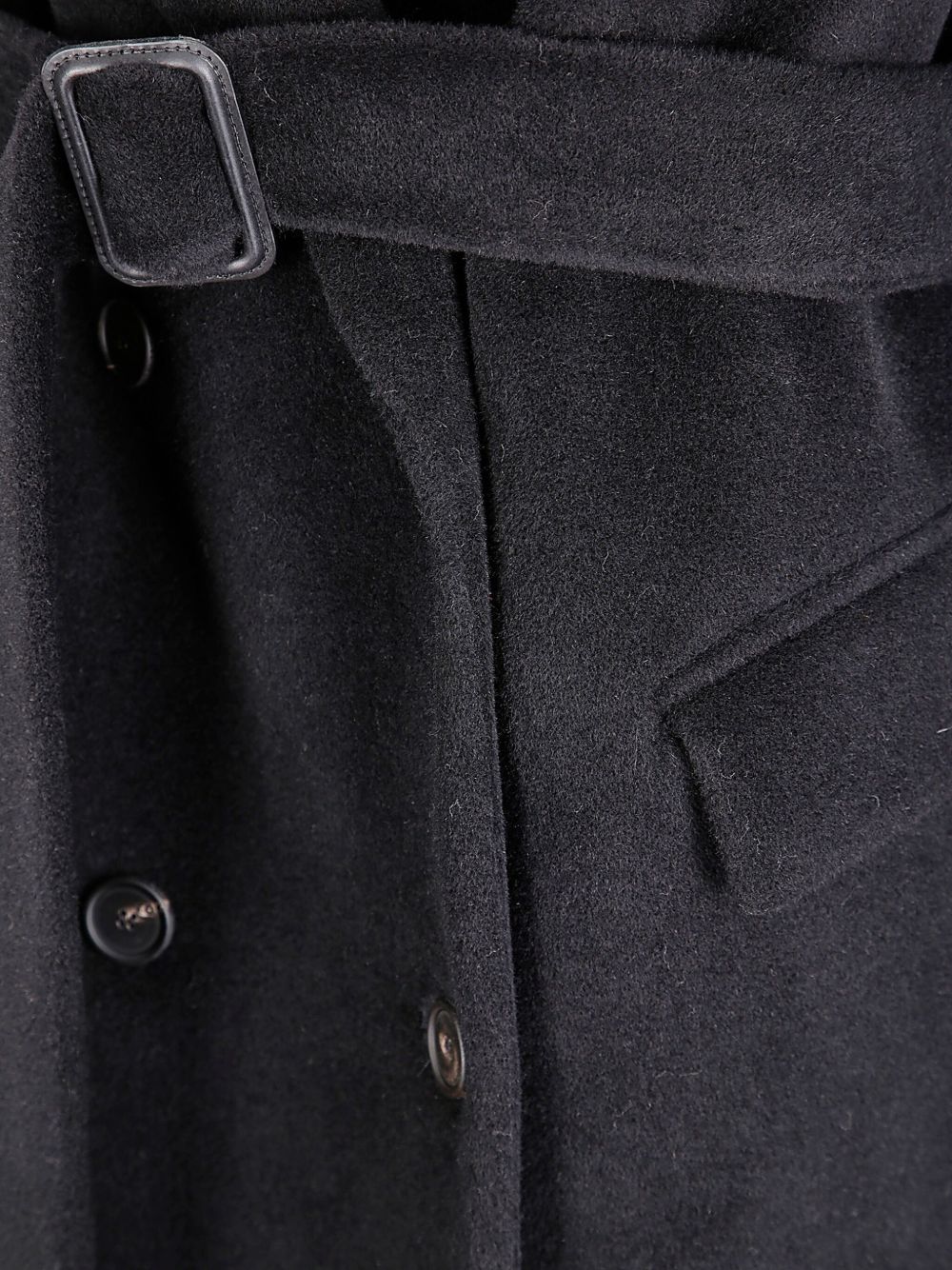 Tagliatore Wool Double-breasted Coat - Black