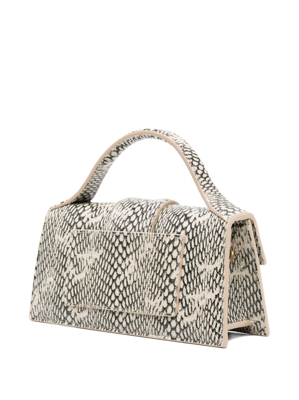 JACQUEMUS Le Bambino Snake-print Tote Bag