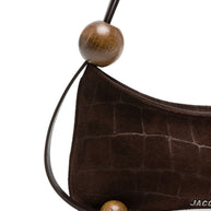 JACQUEMUS Le Bisou Perle Shoulder Bag - Brown