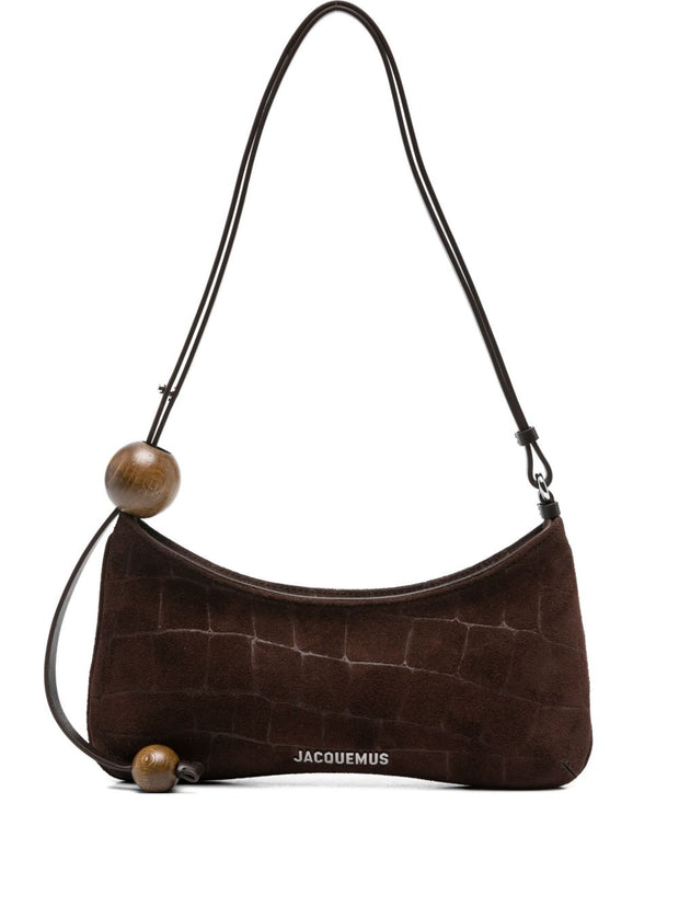 JACQUEMUS Le Bisou Perle Shoulder Bag - Brown