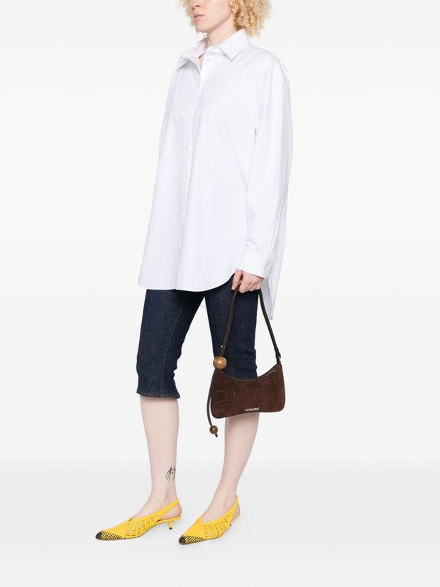 JACQUEMUS Le Bisou Perle Shoulder Bag - Brown