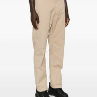 Stone Island Logo Cotton Cargo Trousers - Beige