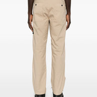 Stone Island Logo Cotton Cargo Trousers - Beige