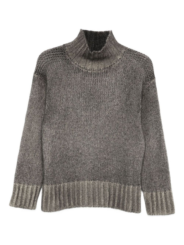 Avant Toi Cashmere Turtle-neck Sweater - Brown