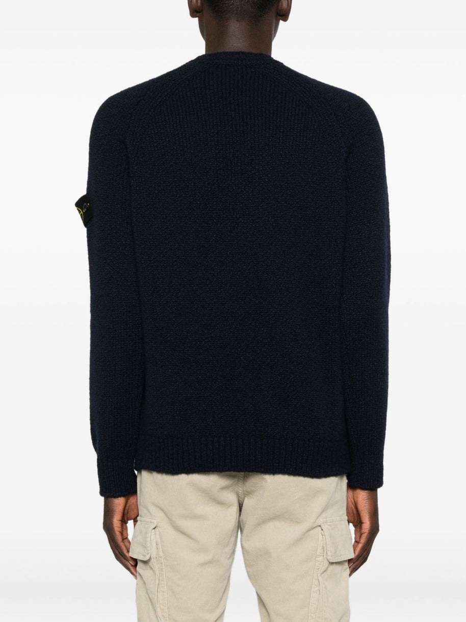Stone Island Wool Crewneck Sweater - Blue