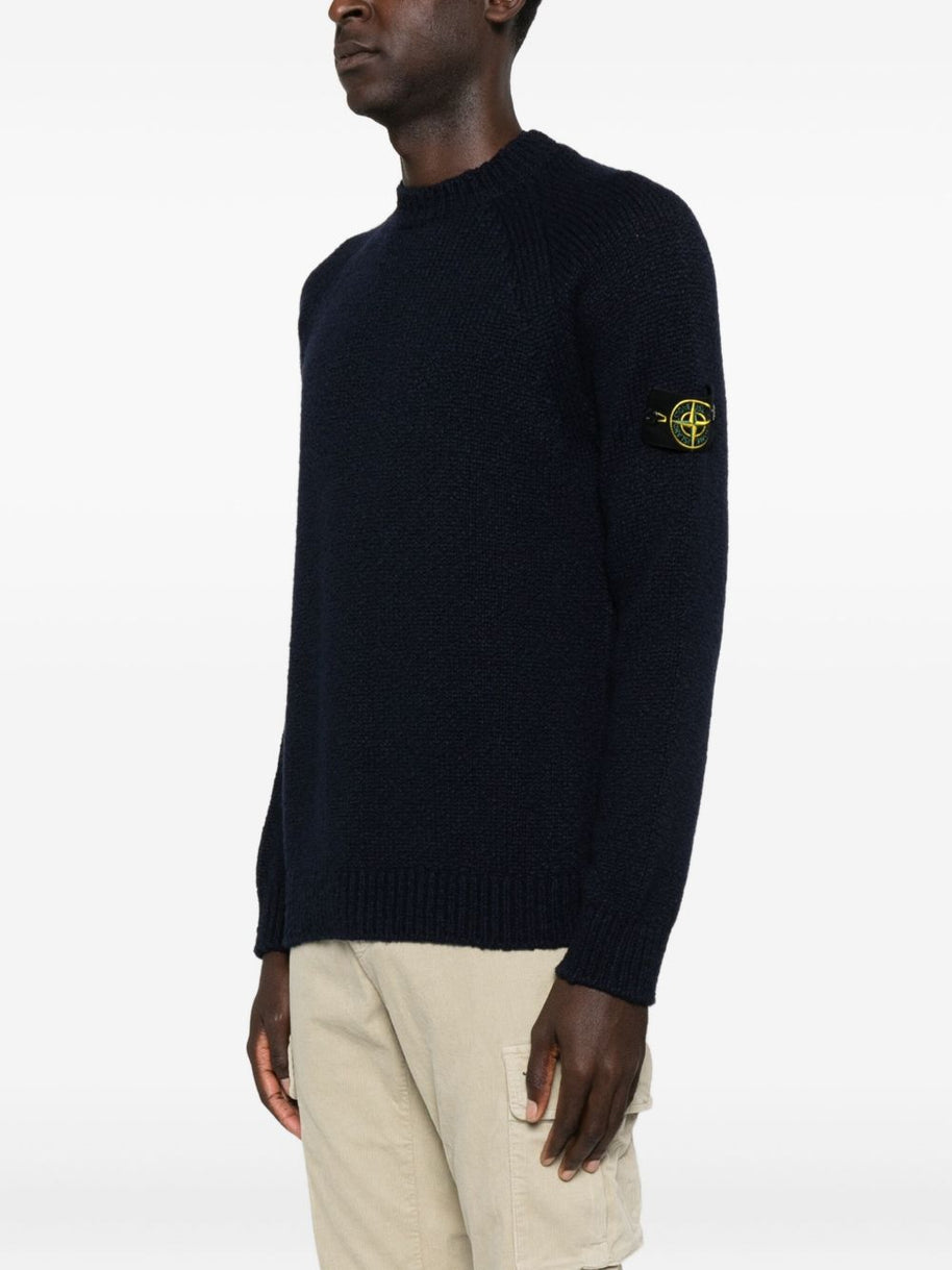 Stone Island Wool Crewneck Sweater - Blue