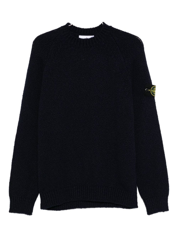 Stone Island Wool Crewneck Sweater - Blue