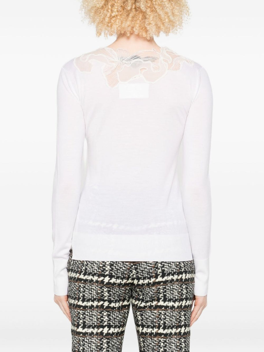 Ermanno Scervino Wool Turtleneck Sweater - White