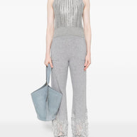 Ermanno Scervino Lace Cashmere Trousers - Grey