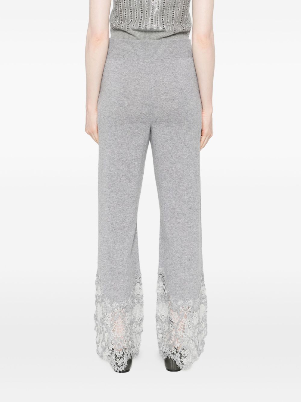 Ermanno Scervino Lace Cashmere Trousers - Grey