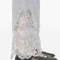 Ermanno Scervino Lace Cashmere Trousers - Grey