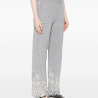 Ermanno Scervino Lace Cashmere Trousers - Grey