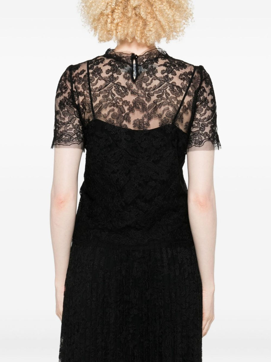 Ermanno Scervino Lace Top - Black