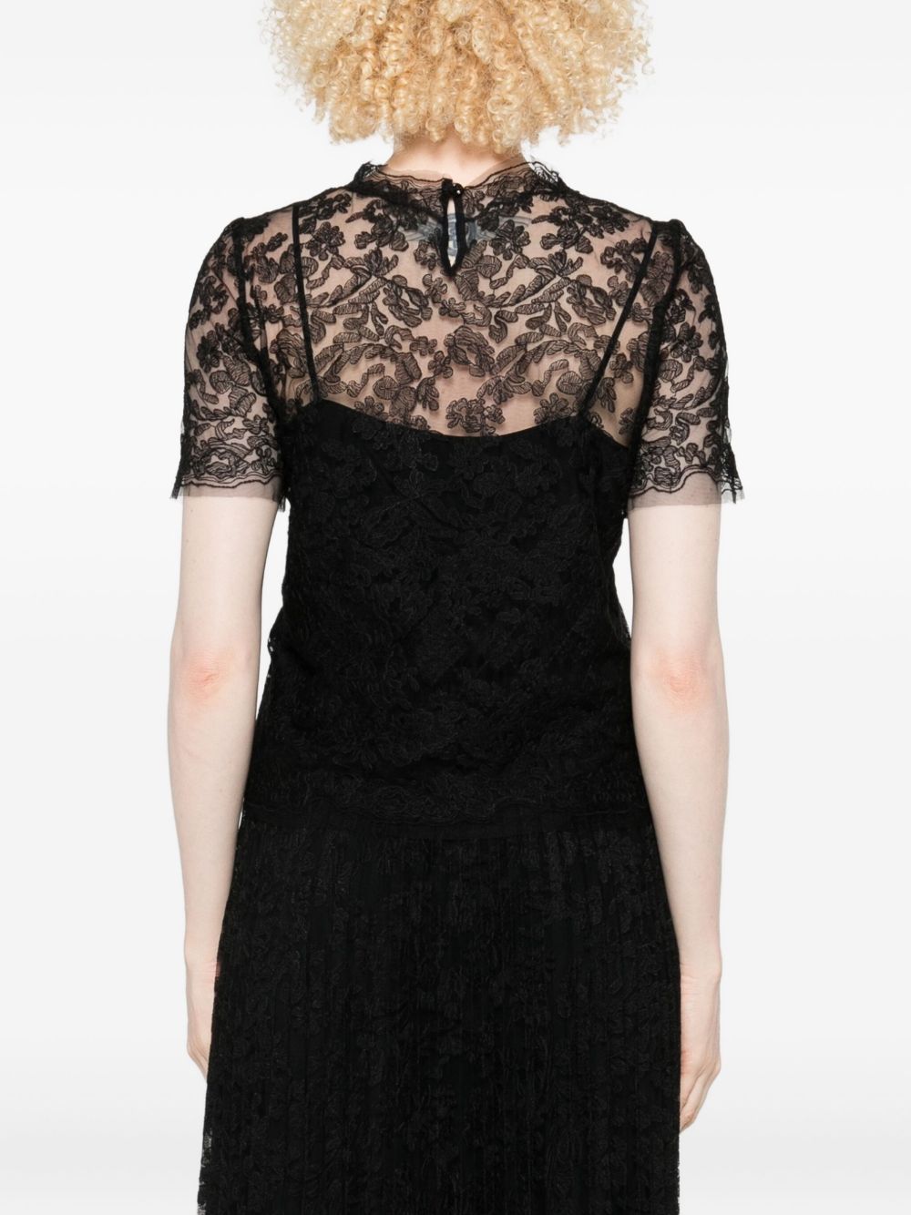 Ermanno Scervino Lace Top - Black