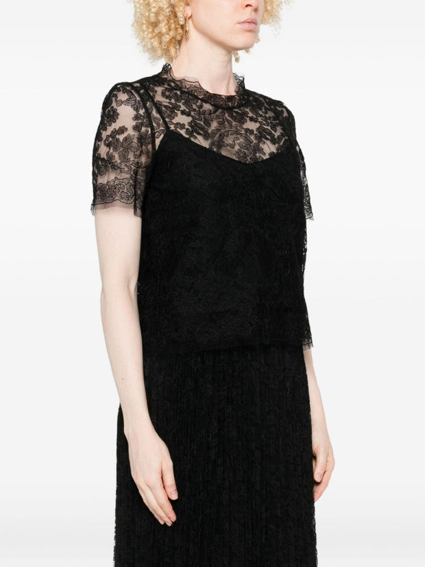 Ermanno Scervino Lace Top - Black