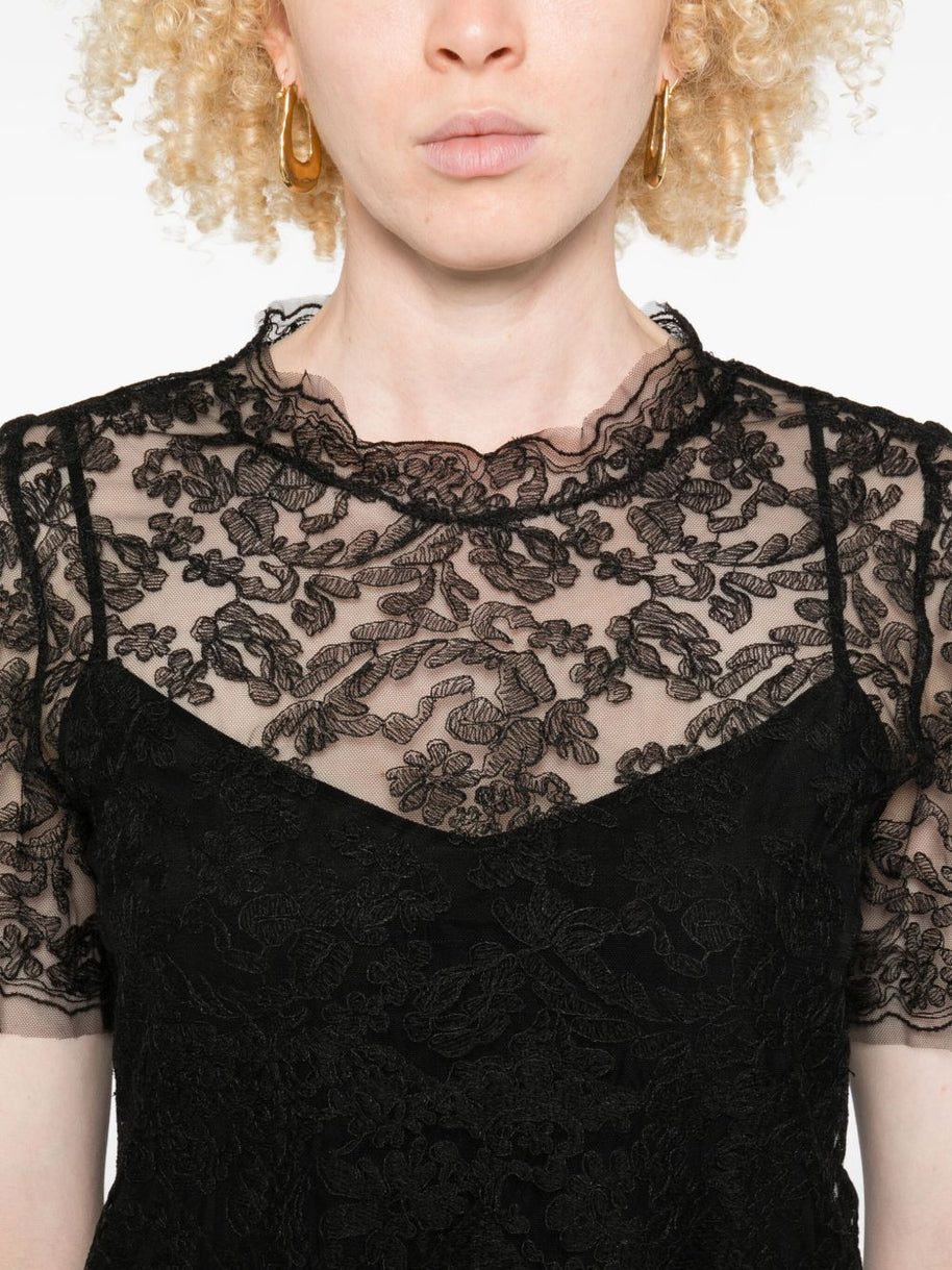 Ermanno Scervino Lace Top - Black
