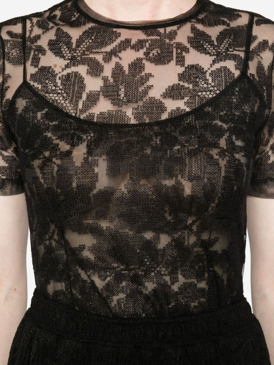 Ermanno Scervino Lace Top - Black