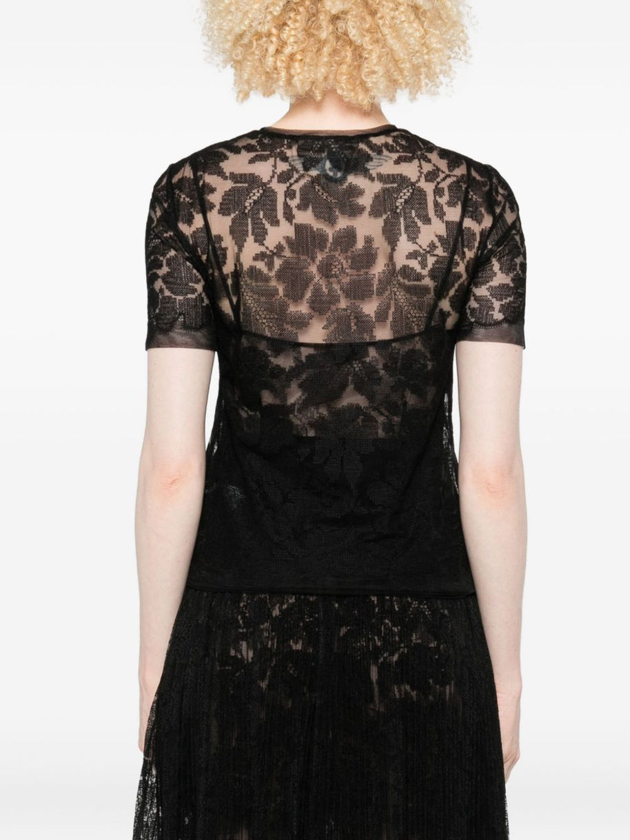 Ermanno Scervino Lace Top - Black