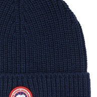 Canada Goose Logo Wool Beanie - Blue