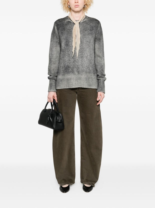Avant Toi Cashmere Crewneck Pullover - Grey