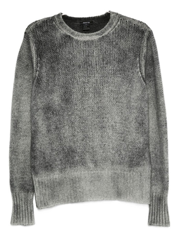 Avant Toi Cashmere Crewneck Pullover - Grey