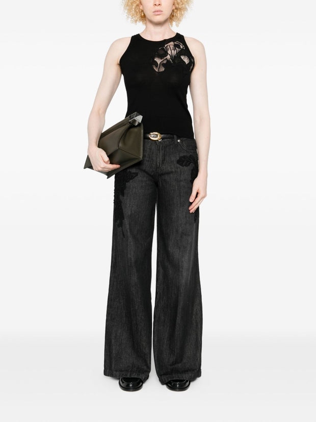 Ermanno Scervino Wool Tank Top - Black