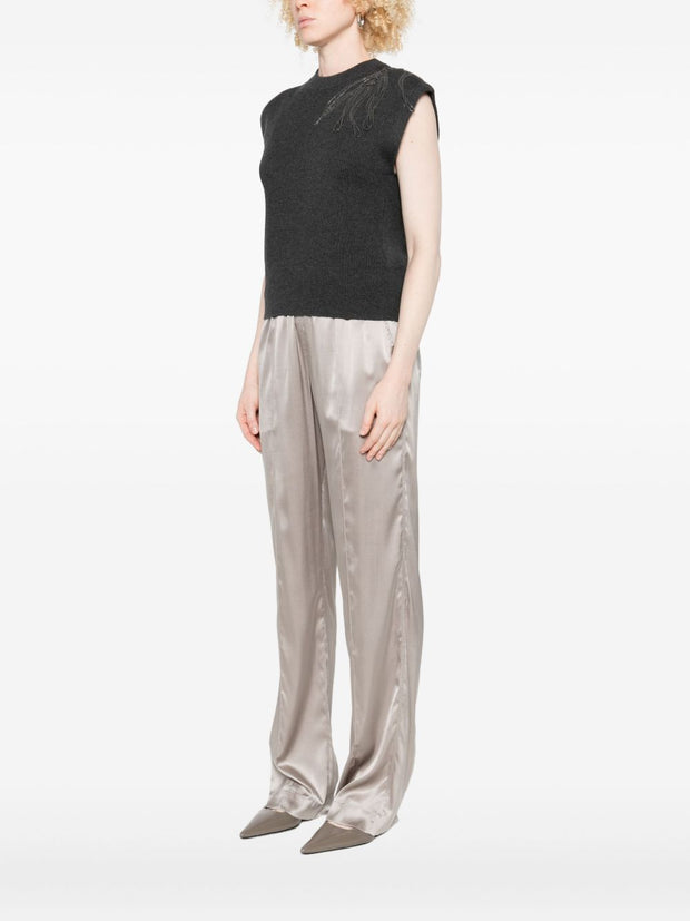 Brunello Cucinelli Cashmere Sweater Vest - Black