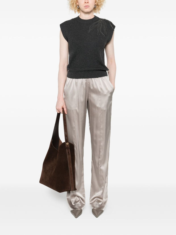 Brunello Cucinelli Cashmere Sweater Vest - Black