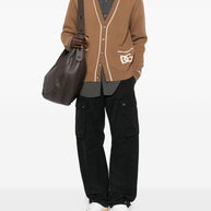 Dolce & Gabbana Black Two-cargo Pockets Hem Button-fastenings - Black