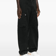 Dolce & Gabbana Black Two-cargo Pockets Hem Button-fastenings - Black
