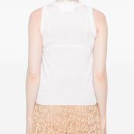 Ermanno Scervino Wool Blend Tank Top - White