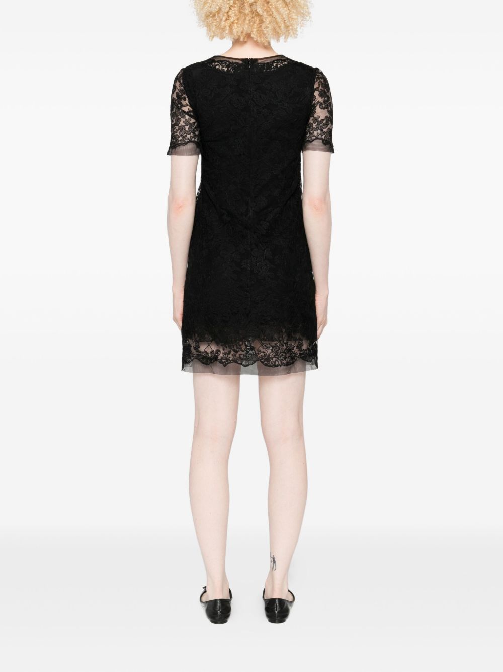 Ermanno Scervino Lace Short Dress - Black