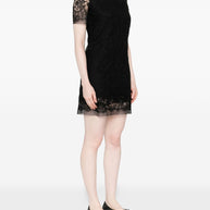 Ermanno Scervino Lace Short Dress - Black