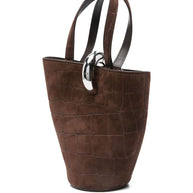 JACQUEMUS Le Petit Bambola Bucket Bag - Brown
