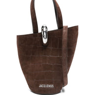 JACQUEMUS Le Petit Bambola Bucket Bag - Brown