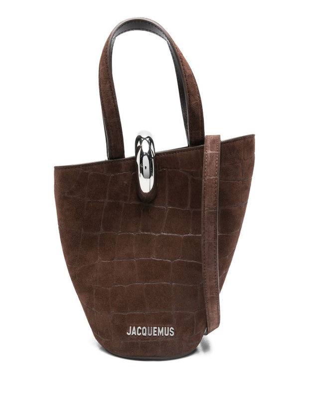 JACQUEMUS Le Petit Bambola Bucket Bag - Brown