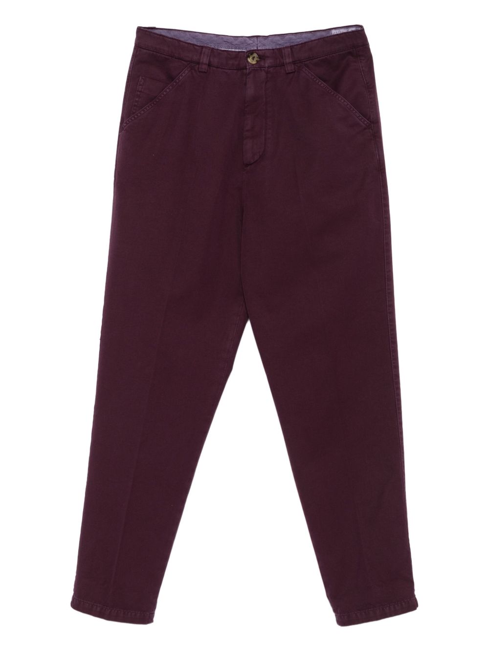 Brunello Cucinelli Cotton Trousers - Purple
