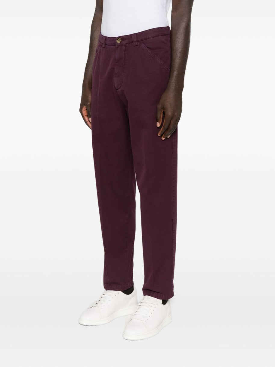 Brunello Cucinelli Cotton Trousers - Purple