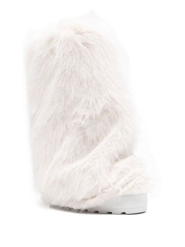 Casadei Double Face High Boot - White