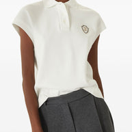 Brunello Cucinelli Logo Cotton Polo Shirt - White